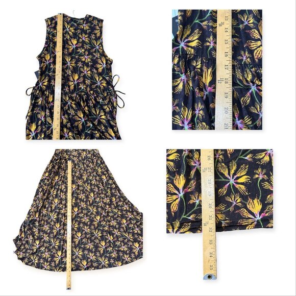 Ulla Johnson Clea Dress Maple Floral Jersey Midi S NWT $550 - Picture 14 of 16